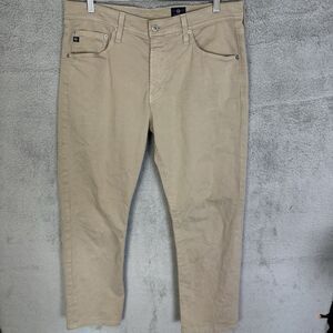 S AG Adriano Goldschmied Pants Mens 34x29 Beige The Graduate Tailored Leg Preppy